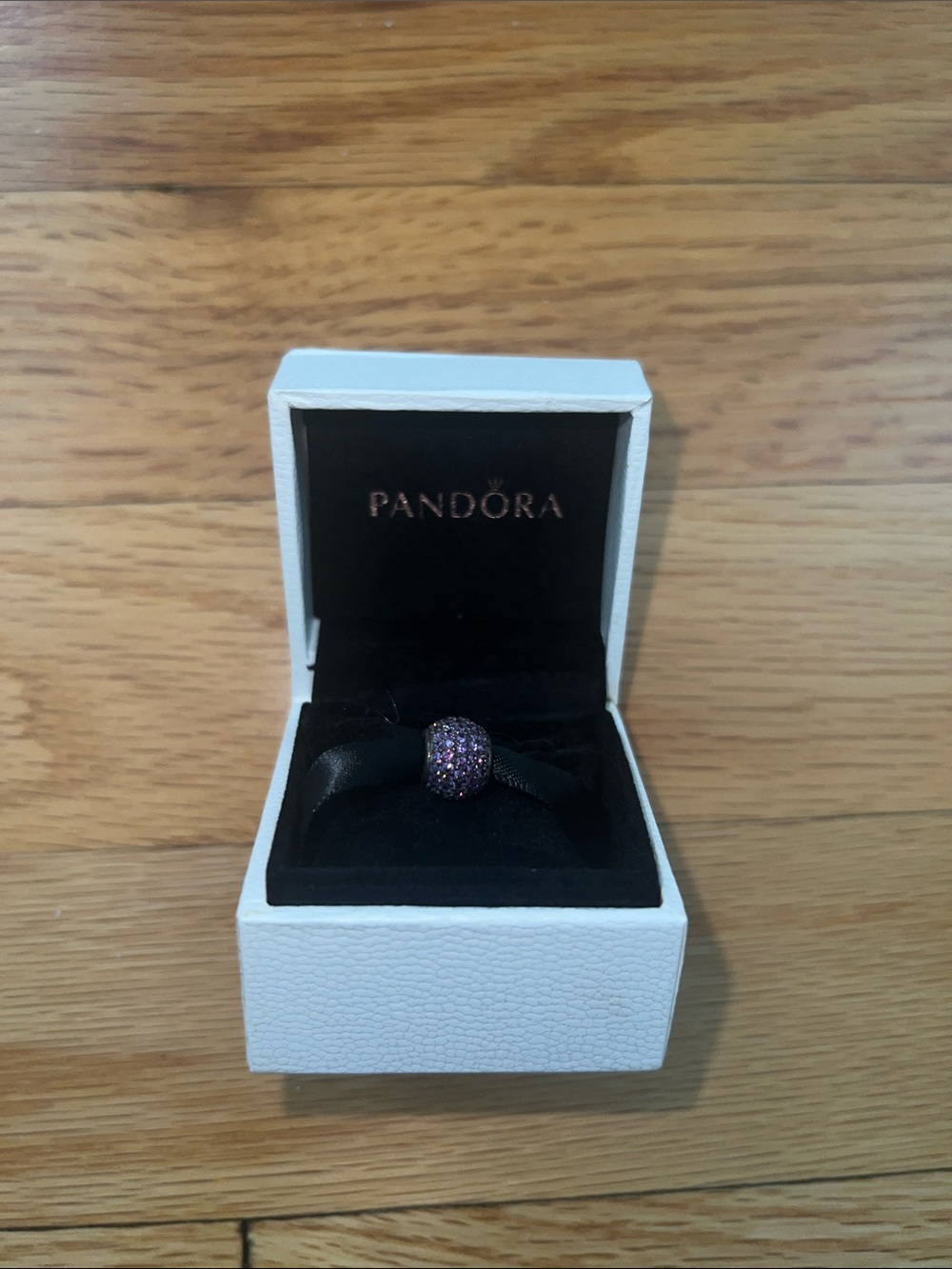 Pandora Lavender Pavé Charm Bead
